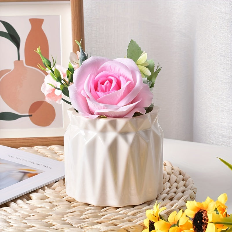 Silicone Resin Mold for DIY Decor Vases Pots Candle Jars Pen Organizers