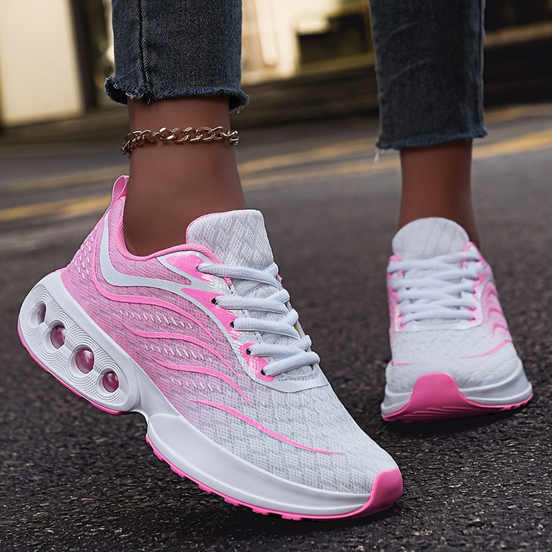 Women’s Air Cushion Sneakers Low-Top Running Shoes Breathable Casual