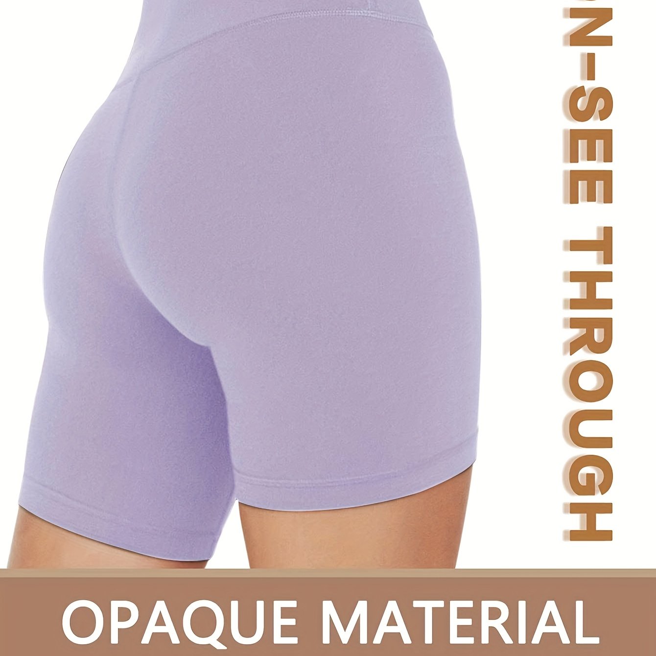 Women's High-Waist Cycling Shorts Plus Size Stretchy Comfortable Green