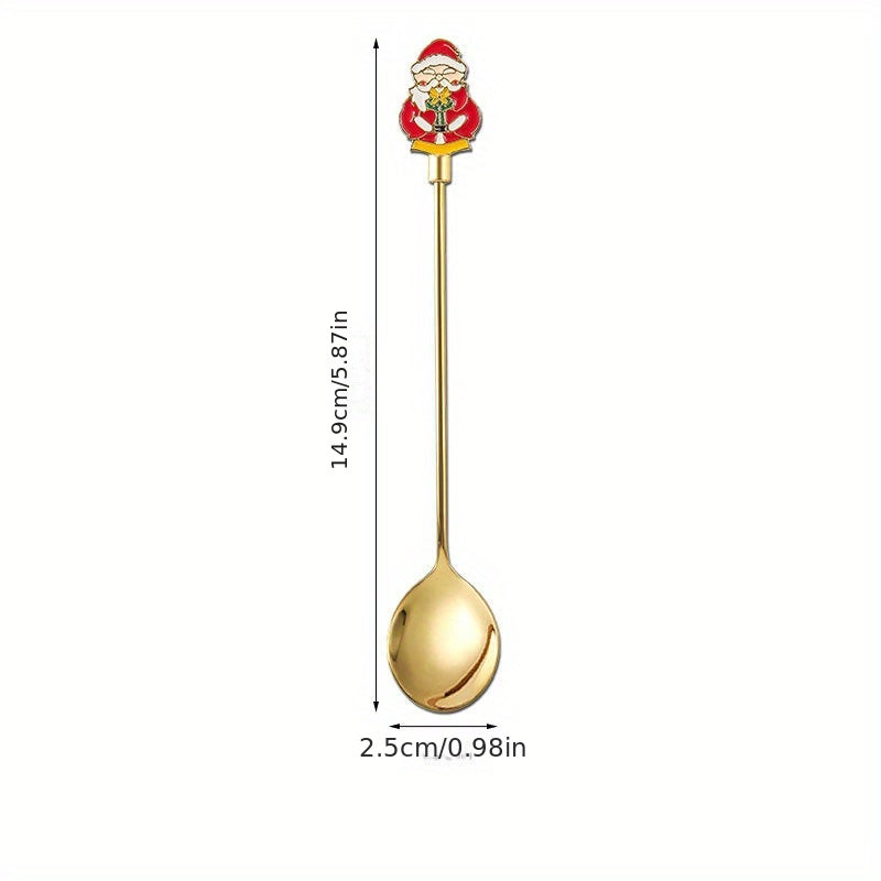 Set of 4 Stainless Steel Cutlery Pieces Gift Box Coffee Dessert Tea Spoons