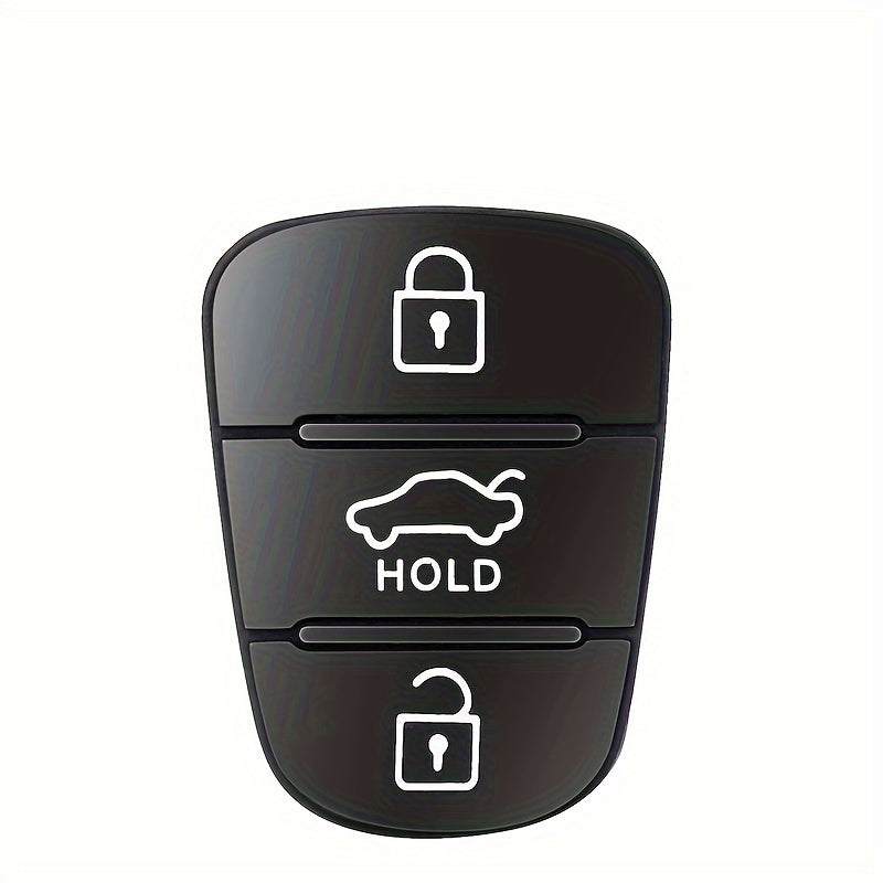 Car Remote Key Shell Silicone Replacement 3 Button Rubber Pad for All Models