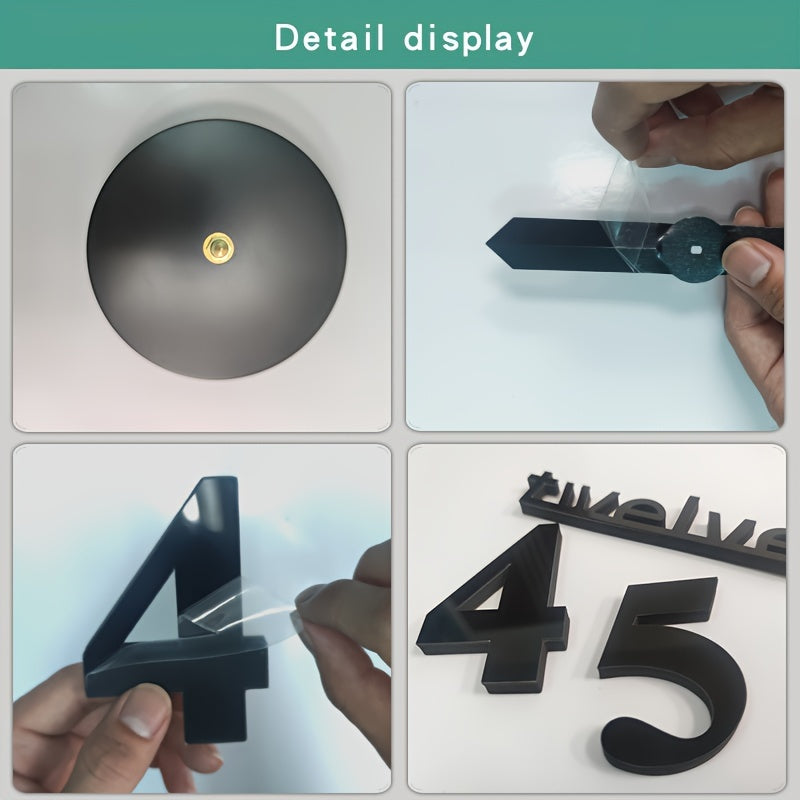 Oversized DIY Wall Clock with Luminous 3D Design, Acrylic Frame, Auto Dimmable