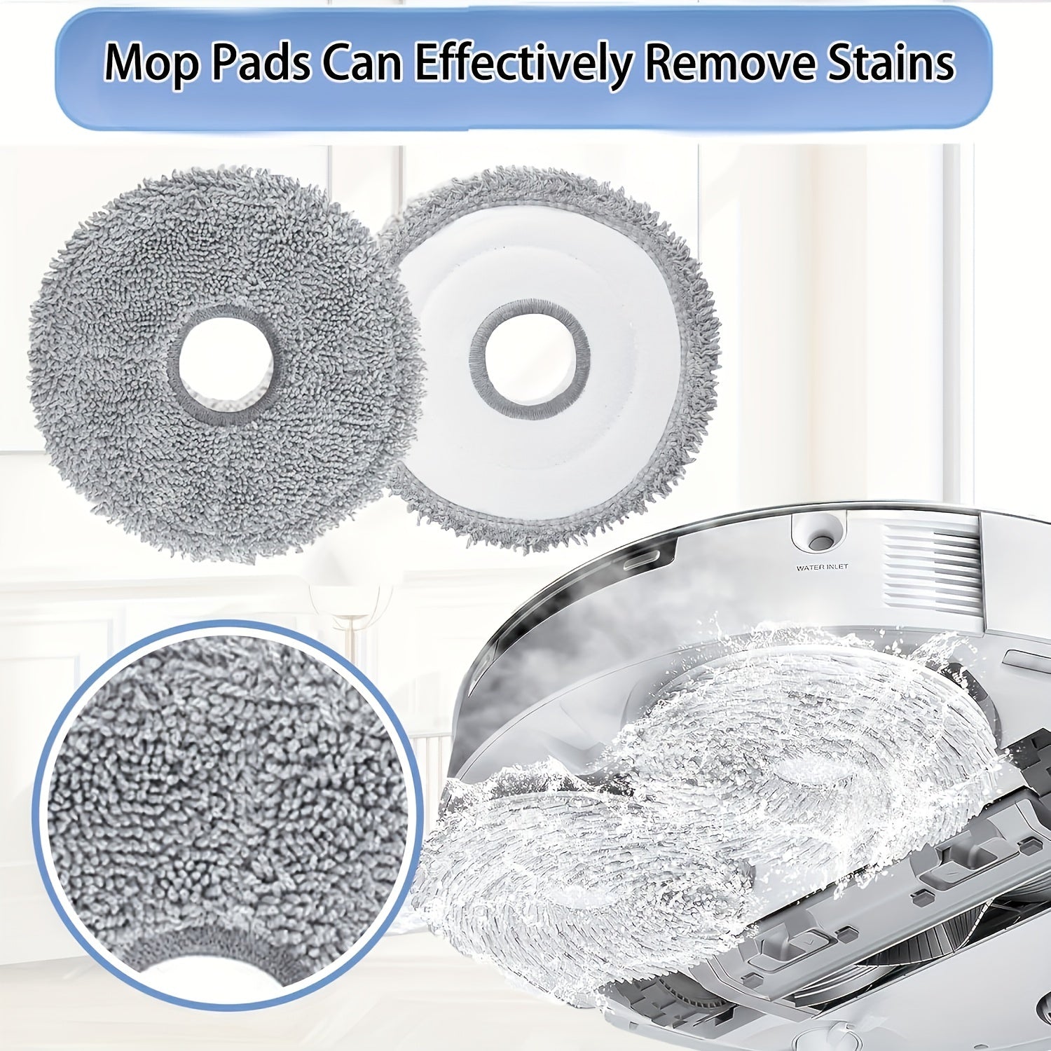 Accessory Kit for Vacuum Cleaner with Mop Pads Dust Bags and Cloths