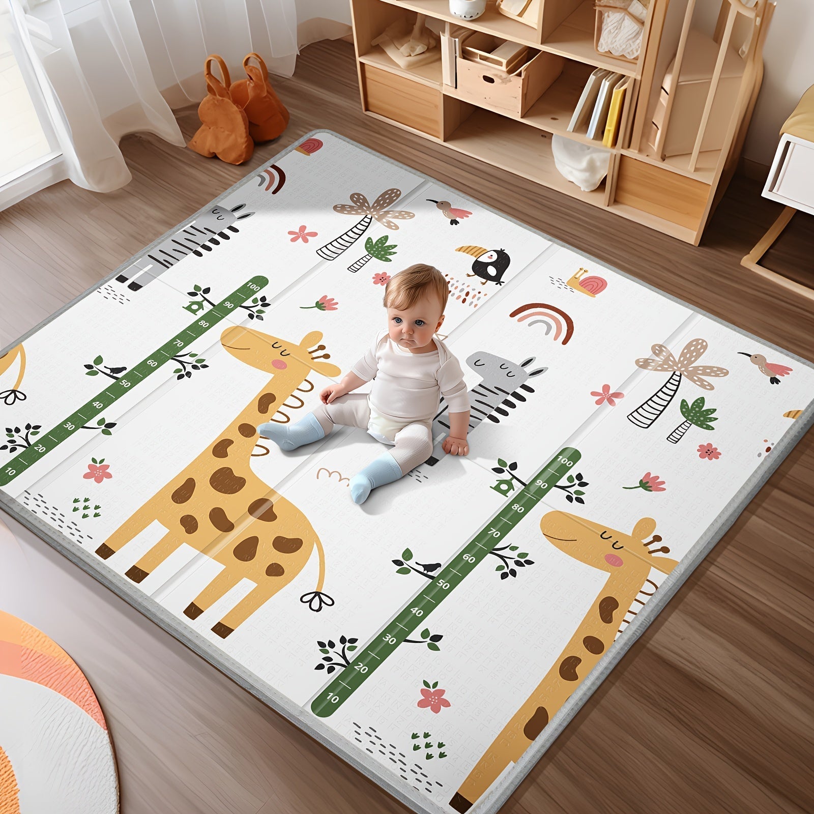 Kids Play Mat Large Waterproof Non-Slip Foam Floor Mat for Children 150x150cm