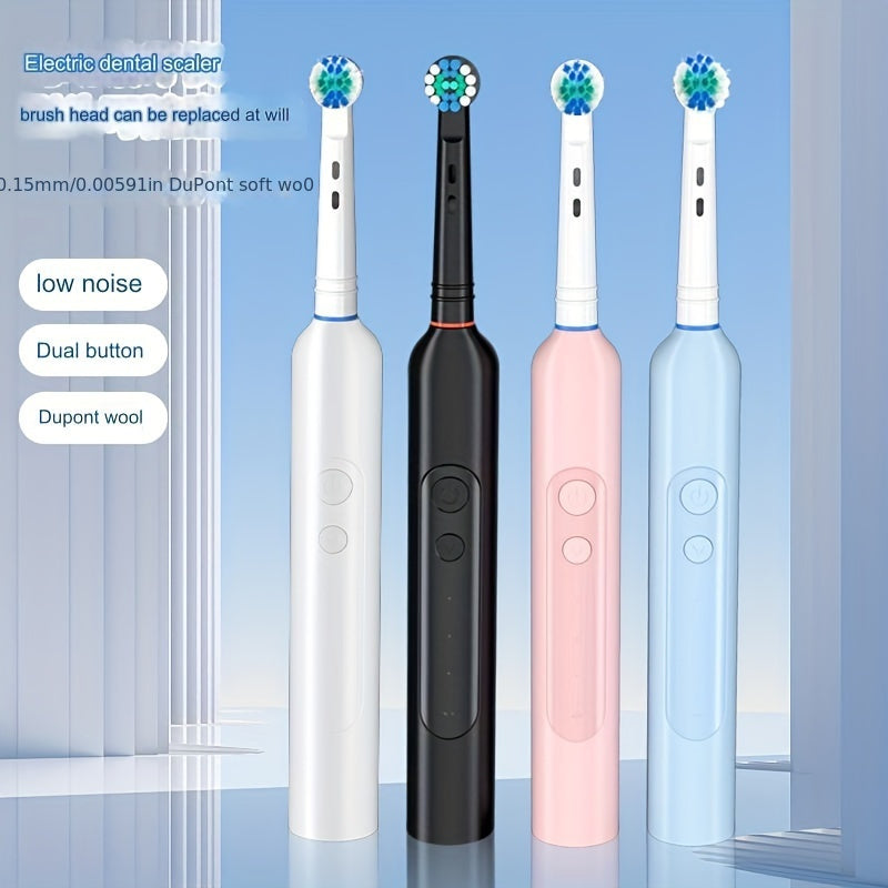 Electric Toothbrush with 8 Brush Heads, 3 Rotation Modes, USB C Charging, Shower Safe