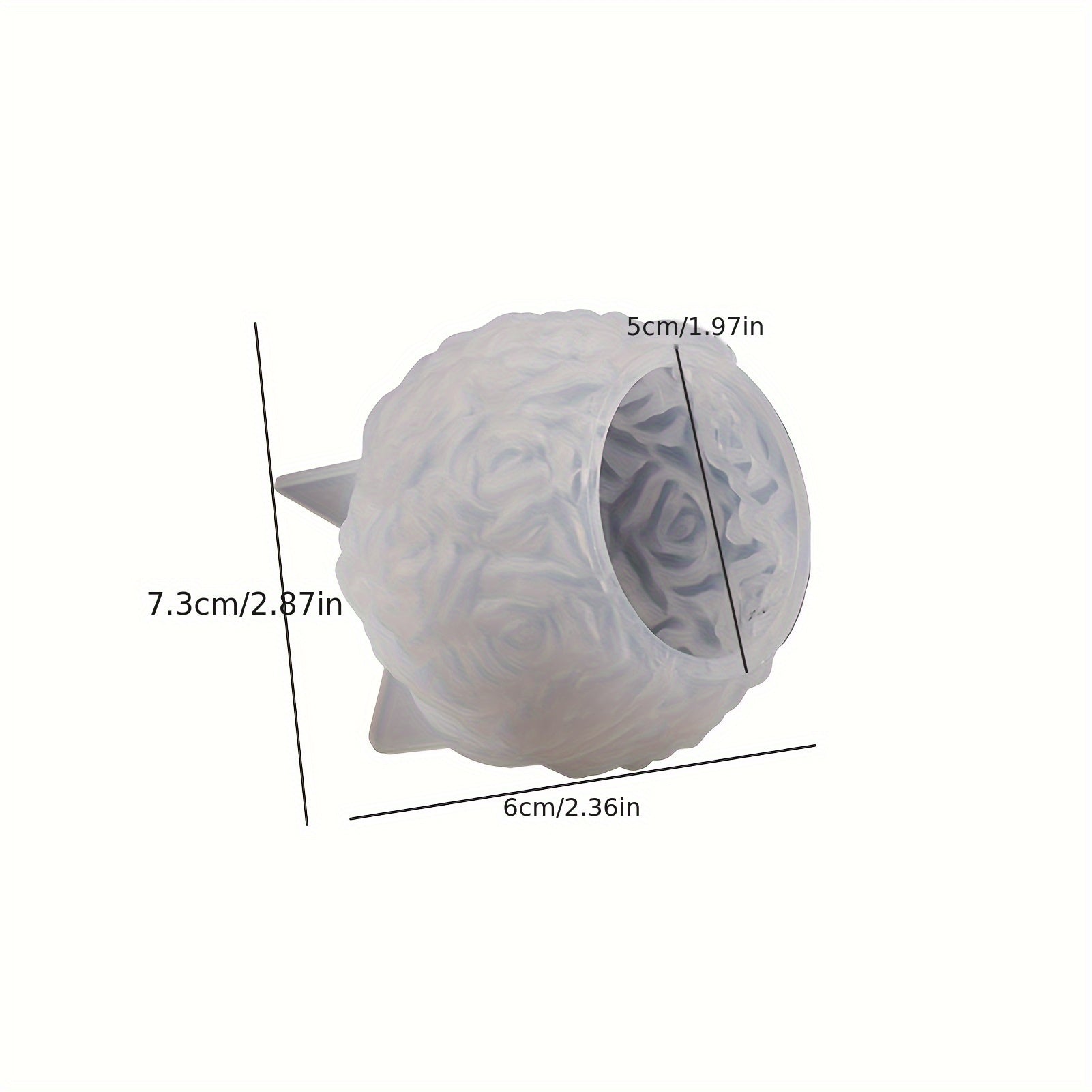 Silicone Mold for 3D Rose Ball Candles and Flower Cluster Ice Cubes Home Decor