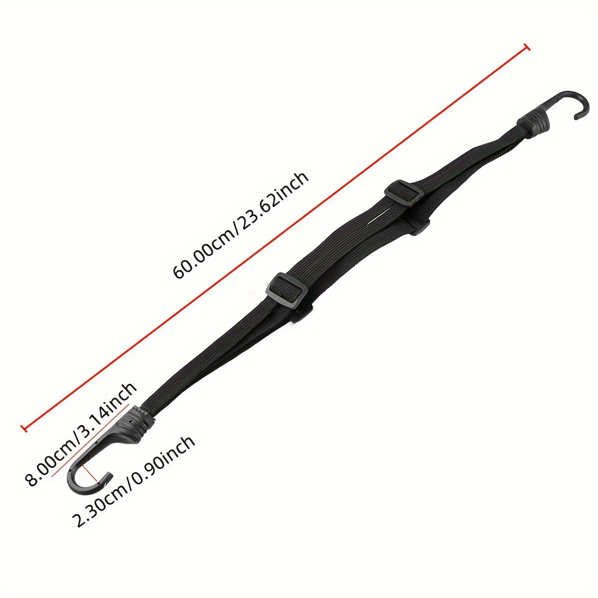 Adjustable Nylon Triangle Fixing Strap for Motorcycles and Bikes