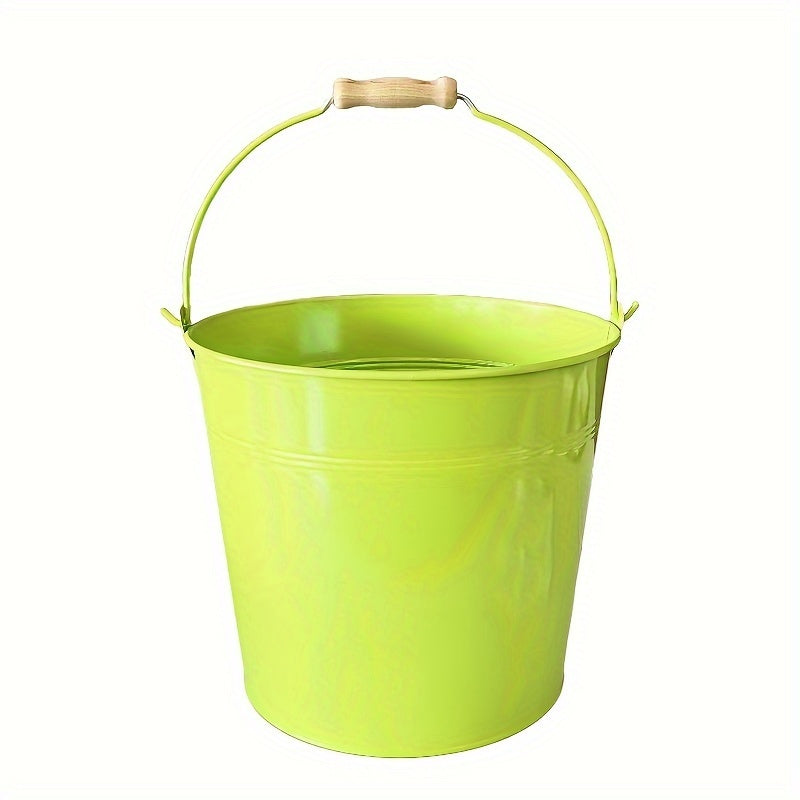 Heavy Duty Stainless Steel Bucket 25.4cm Galvanized Gold for Parties Weddings
