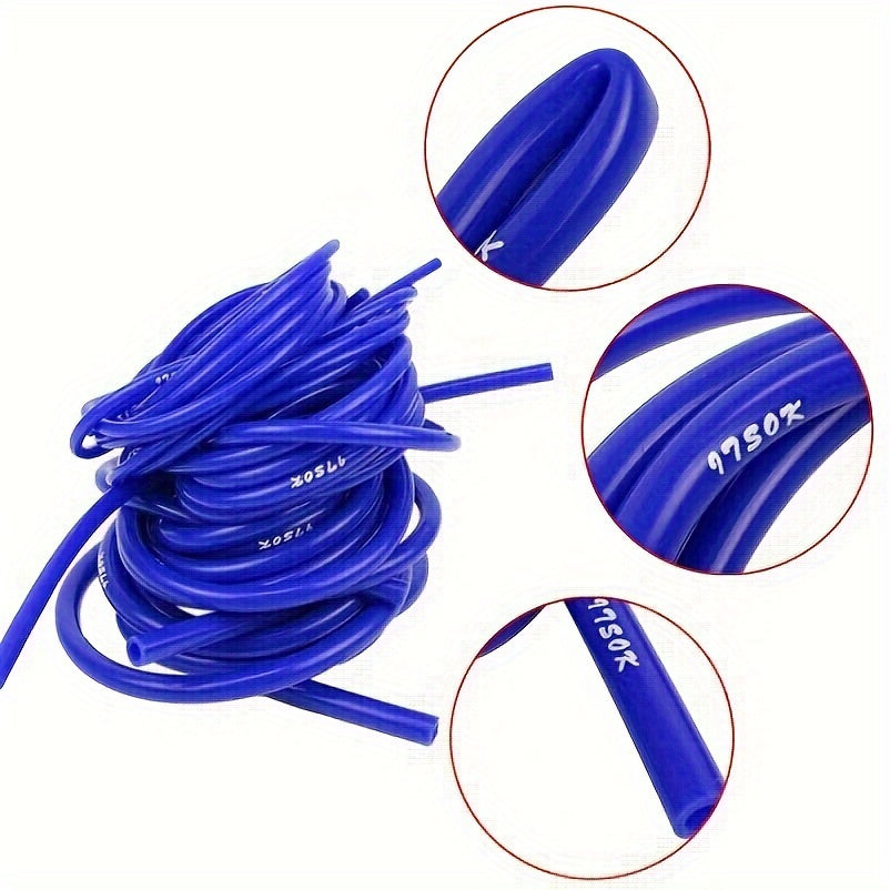 Голубая силиконовая вакуумная трубка 300 см, безопасная для пищевых продуктов, гибкая, выдерживающая высокие температуры