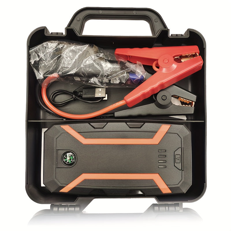 Portativ favqulodda avto boshlash batareyasi, USB zaryadlash va tashish qutisi bilan