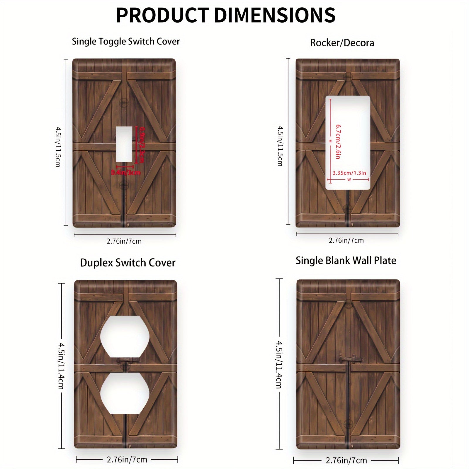 Yashash xonasi, hammom va yotoqxona bezaklari uchun yog'och yoritish kalit qopqog'i.