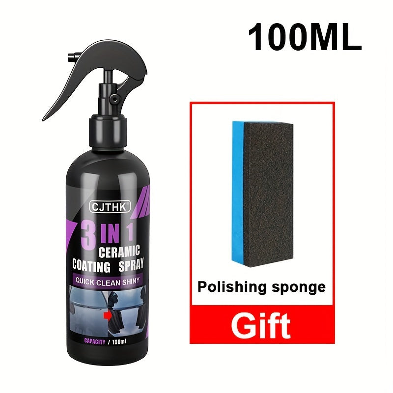 Líquido de recubrimiento cerámico nano para coches, hidrofóbico, pulido, 3 en 1