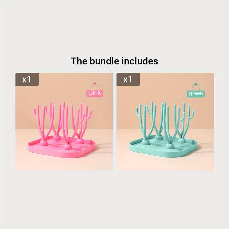 Baby Bottle Drying Rack with Removable Design for Bottles and Pacifiers