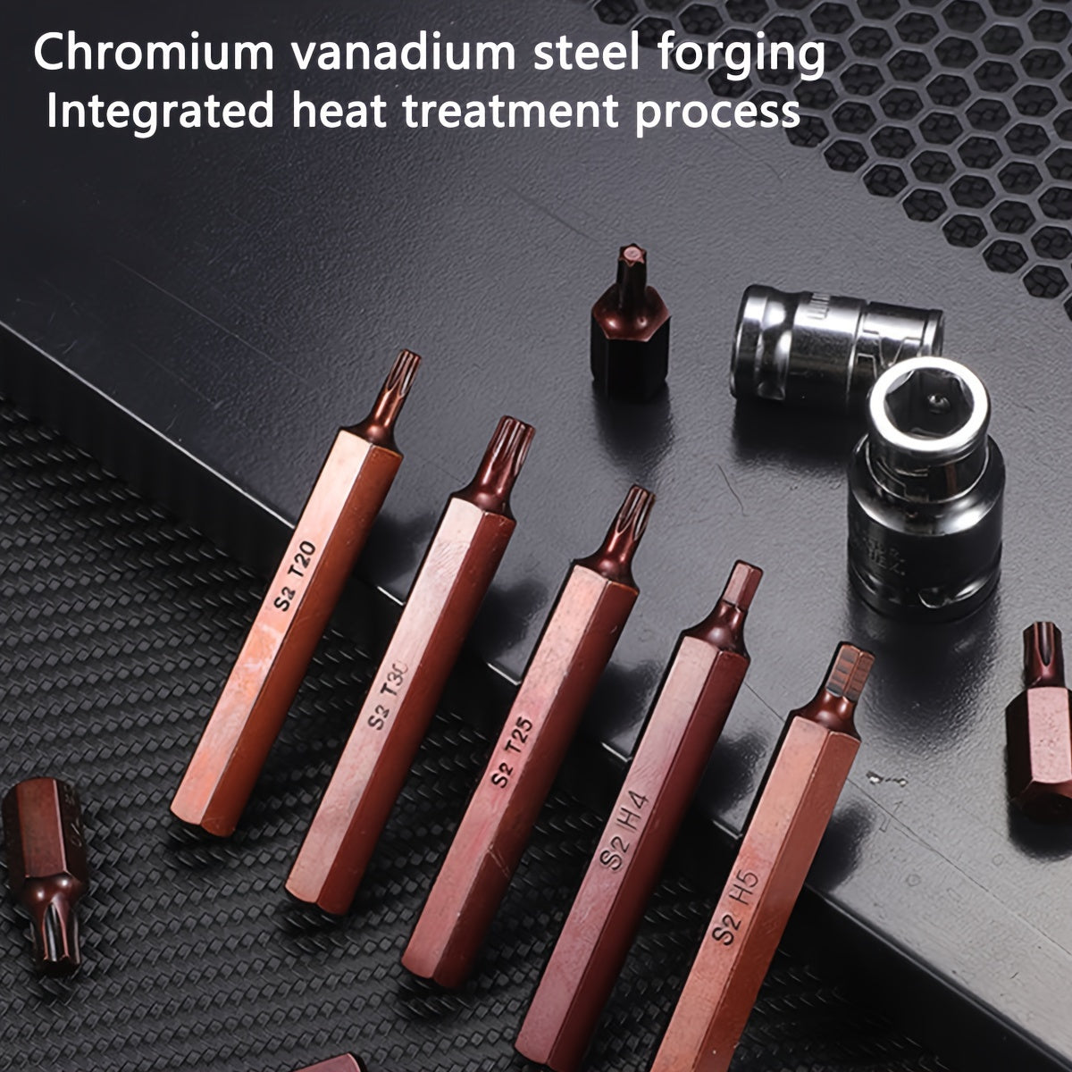 40 dona Yulduzcha Tishlari To'plami Magnitlangan S2 Po'latdan Yashirinlikni Oldini Oluvchi Xavfsizlik Torx Tornavida To'plami