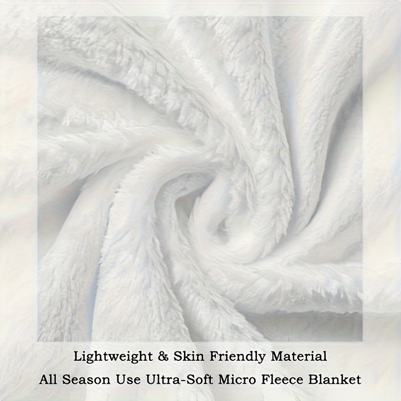 All-Season Flannel Throw Blanket with Lodge Style Design and Inspirational Message for Daughters