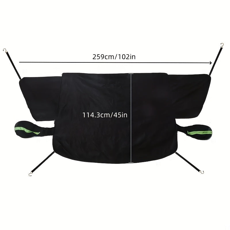 Universal Snow Cover for Cars Polyester Frost Shield Winter Weather Resistant