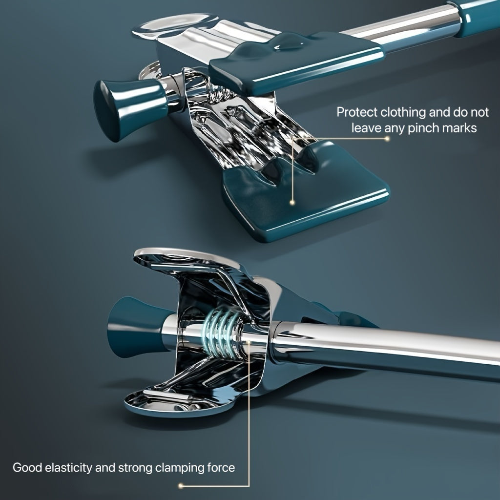 10 Premium Stainless Steel Pants Hangers with Adjustable Clips Heavy Duty No Slip