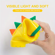 Kids' Dinosaur Rain Boots Waterproof Anti-Slip Mid-Calf Blue PVC Shoes for Ages 1-8