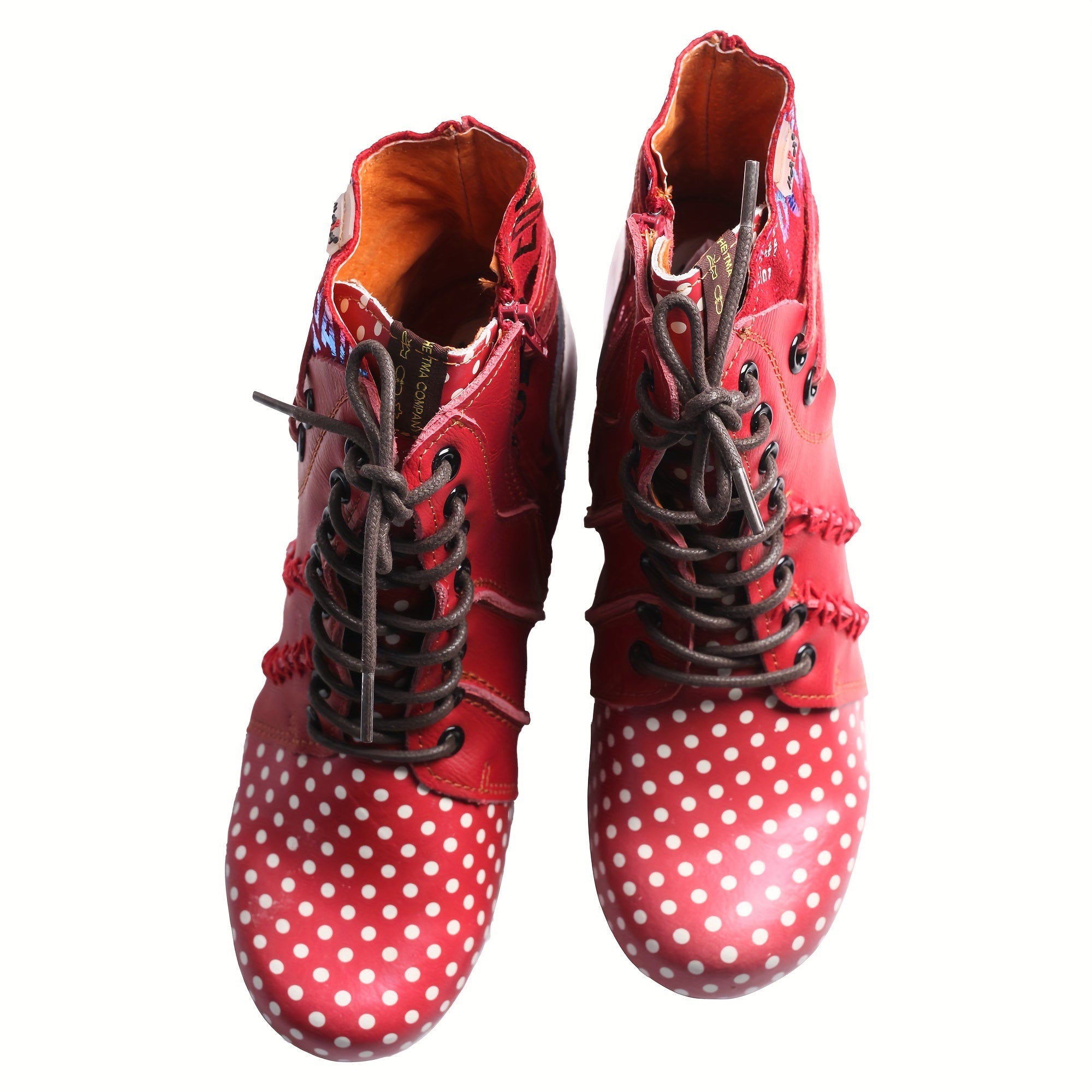 Women’s Genuine Leather Chunky Ankle Boots with Zipper for All-Season Wear