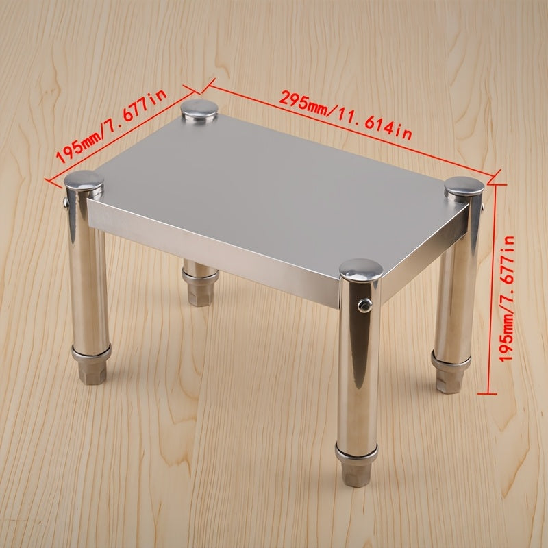 Stainless Steel Kitchen Storage Rack Single Tier Desktop Organizer Countertop Shelf