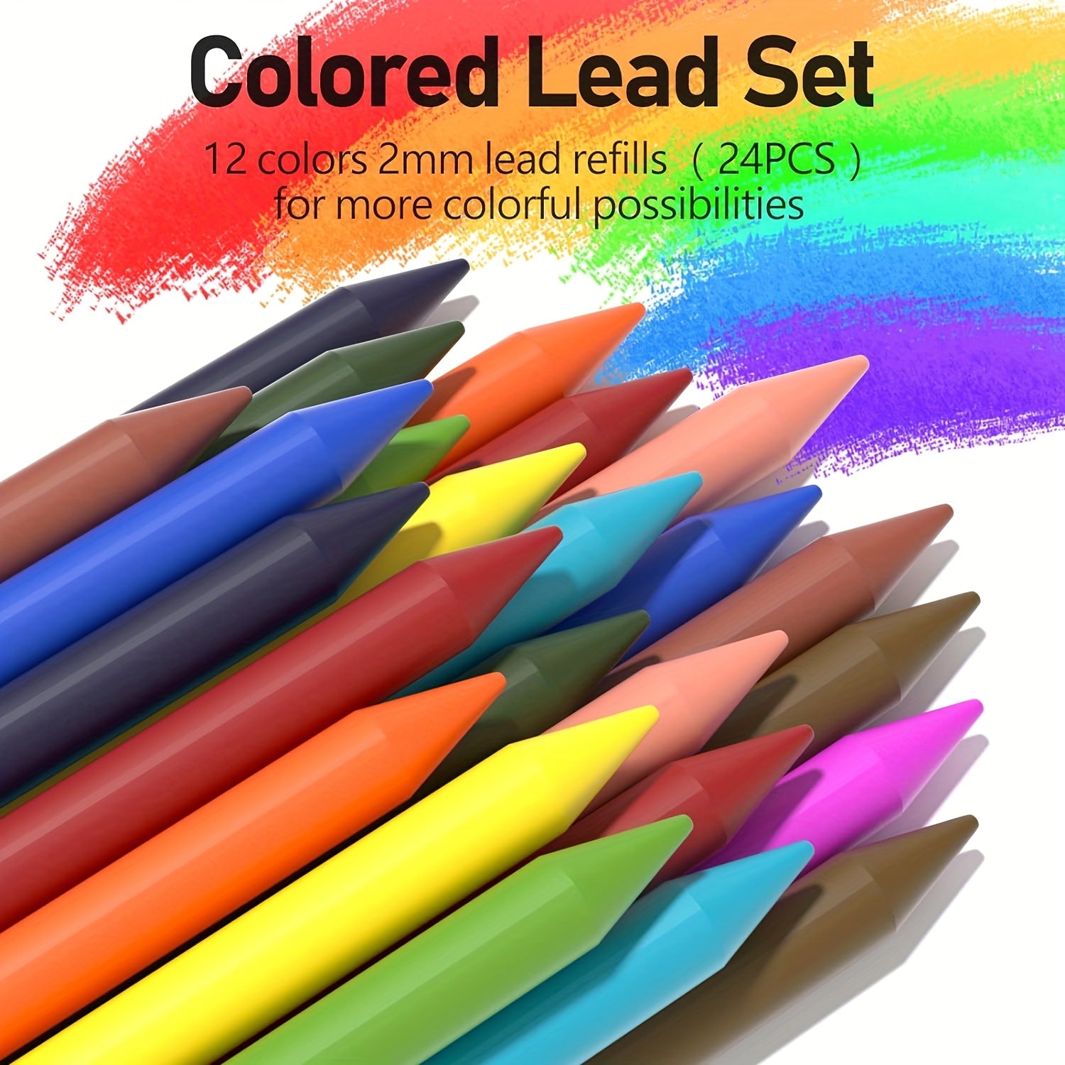 Rasm chizish va eskiz uchun 25 ta san'at to'plami, mexanik qalamlar, grafit tutqichlar va quti bilan