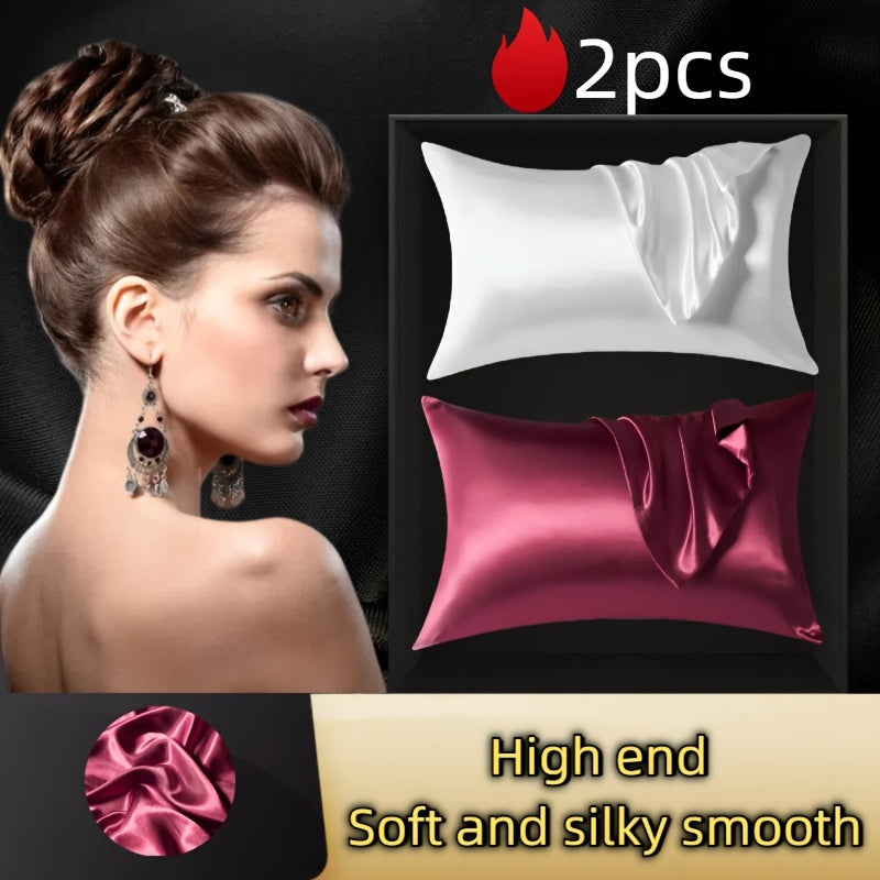 Twin White Polyester Pillow Cases Standard Size Bulk Pack