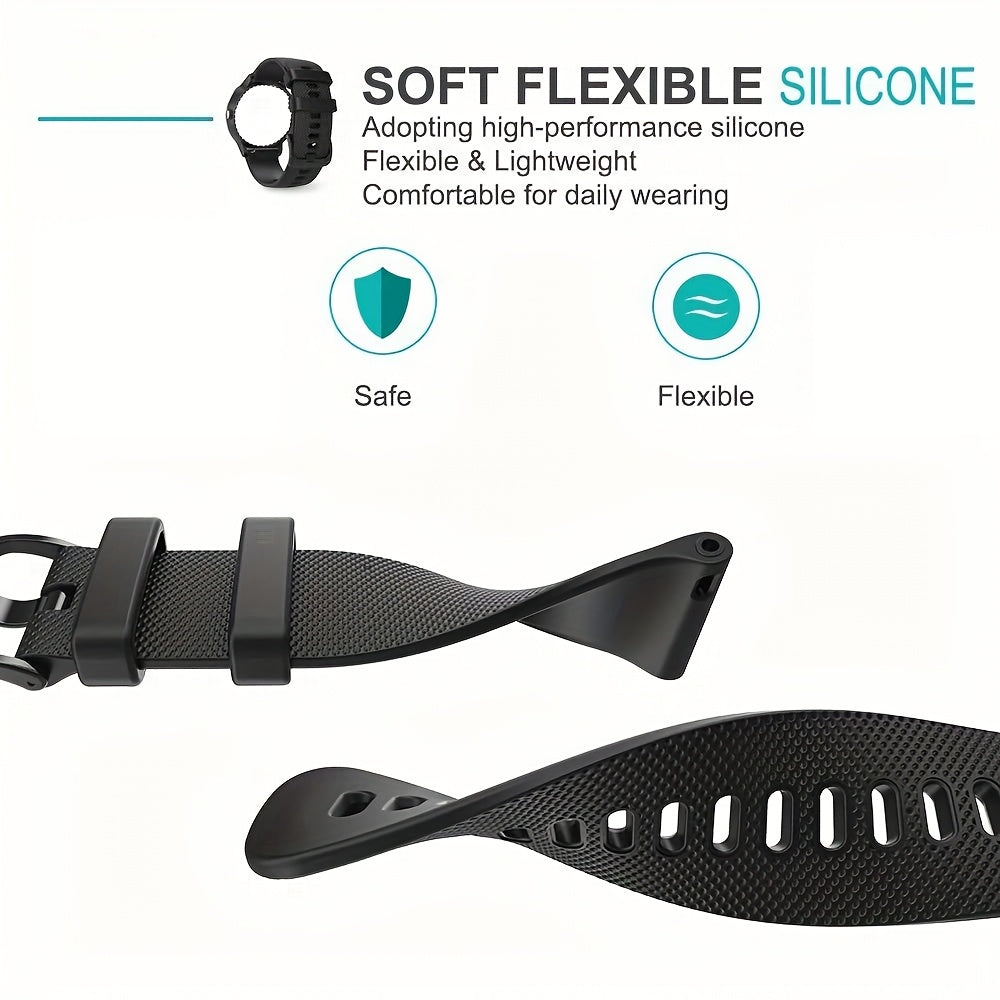 3pcs Silicone Watch Bands Compatible with Garmin Venu Vivoactive Vivomove Forerunner 18mm 22mm