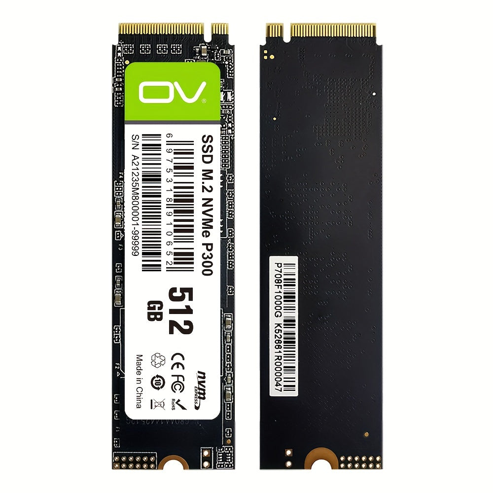 OV PCle 3.0x4 NVMe M.2 2280 SSD, 3500MB/s o'qish tezligi, SLC Cache 3D NAND TLC bilan, 256GB, 512GB va 1TB hajmida PC, stol va noutbuk saqlash uchun mavjud.