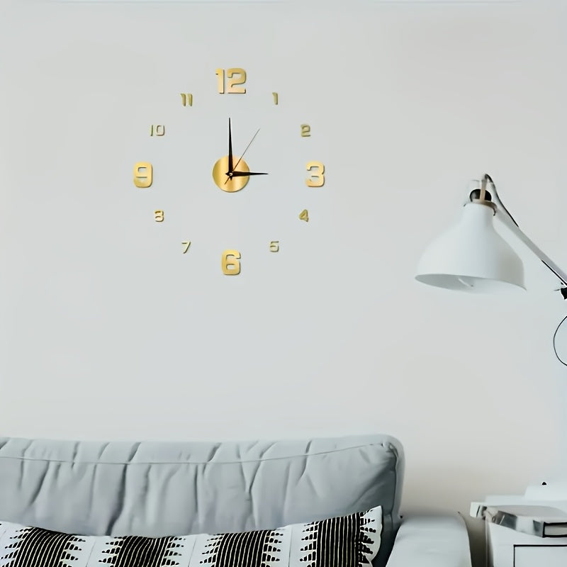 Large LED Digital Wall Clock Silent Battery Powered Glow-in-the-Dark Large Display Office Bedroom Kitchen