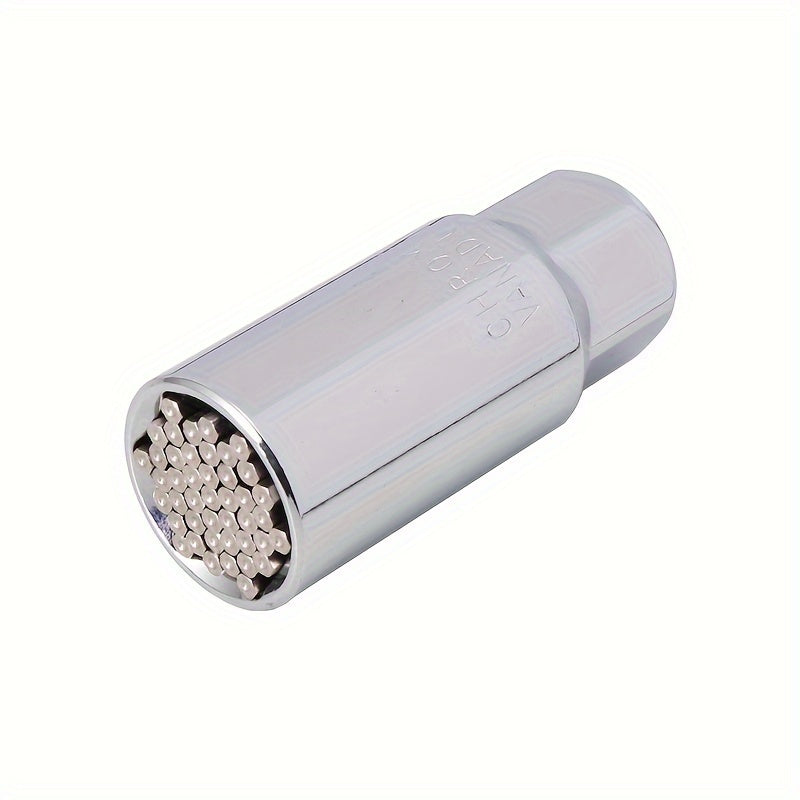 2 Pcs Stainless Steel Ratchet Socket Wrench Set for Automotive and Mechanical Work