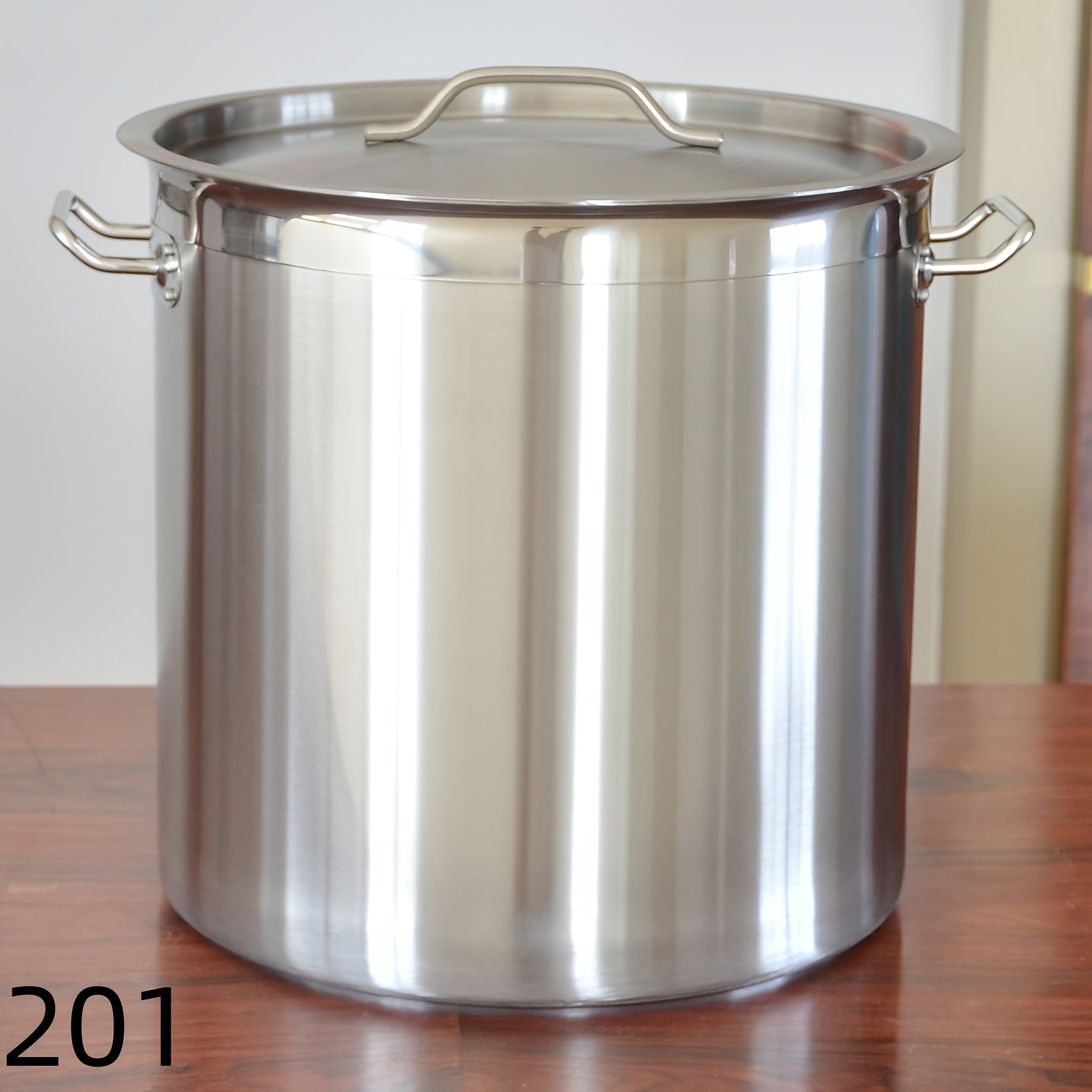 Stainless Steel Bucket 30cm Diameter, Large Soup Capacity, Kitchen Canteen Use