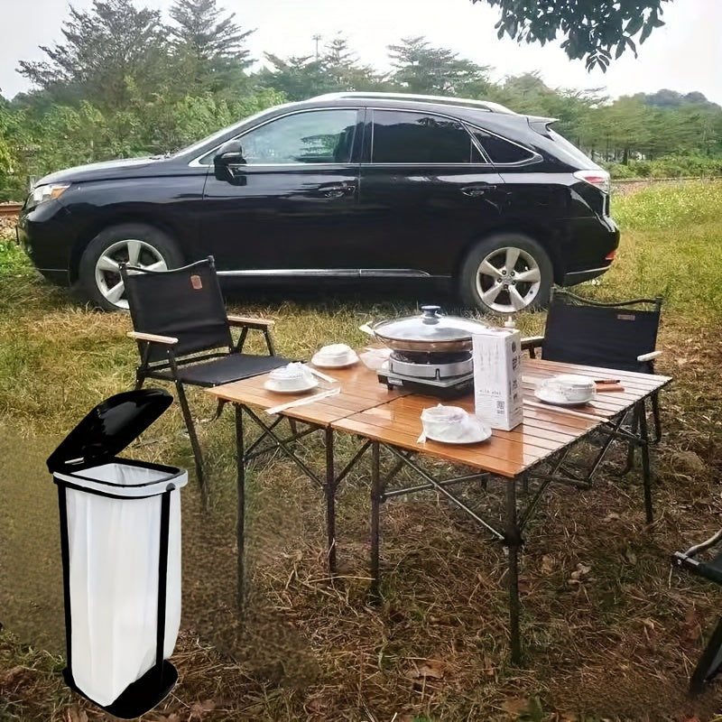 Portable Foldable Garbage Bin for Outdoor Indoor Use Camping Kitchen Household