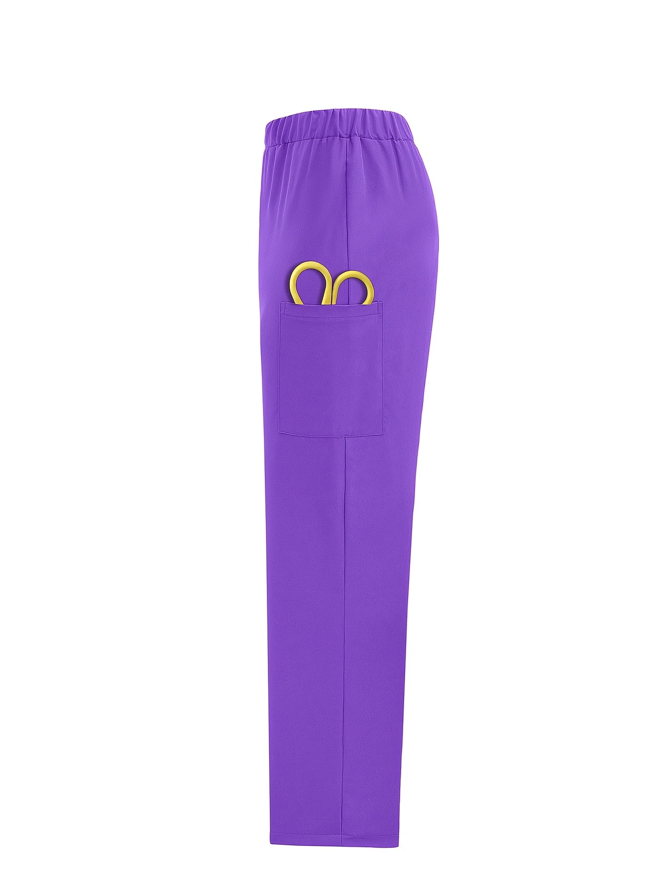 Tibbiyot mutaxassislari uchun mustahkam rangli polyester skrablar bilan ayollarning nafas oladigan sog'liqni saqlash formasi, yuqori bo'yin, cho'ntaklar bilan va barcha fasllar uchun mos.