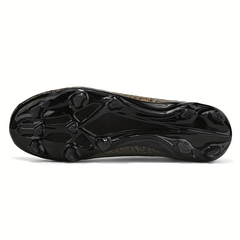 Men's Large Size High-Top Football Shoes with Long Nails for Training and Competition