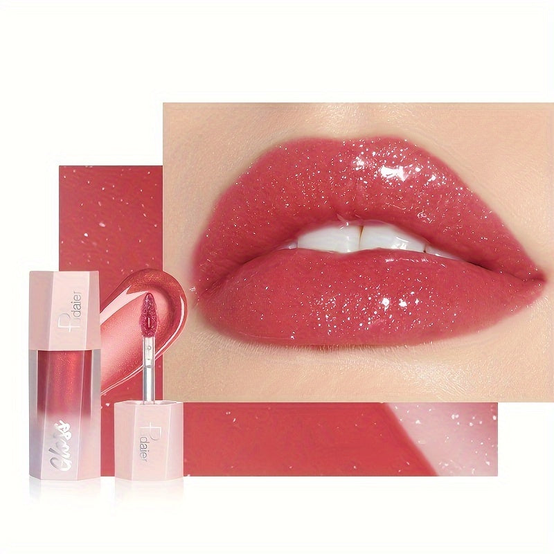 Women Glitter Lip Gloss 8 Colors Long Lasting Waterproof Lipstick