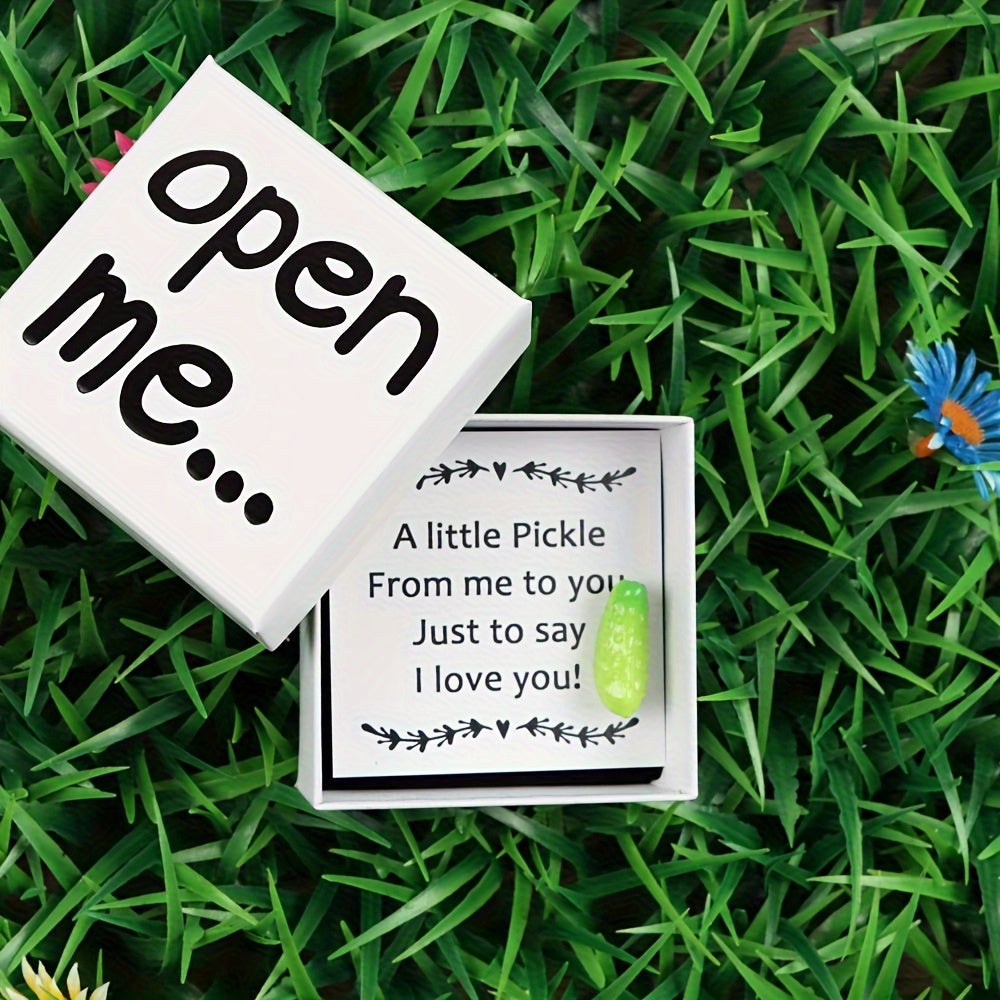 Synthetic Resin Keepsake I Love You A Little Pickle Birthday Gift for Family and Friends