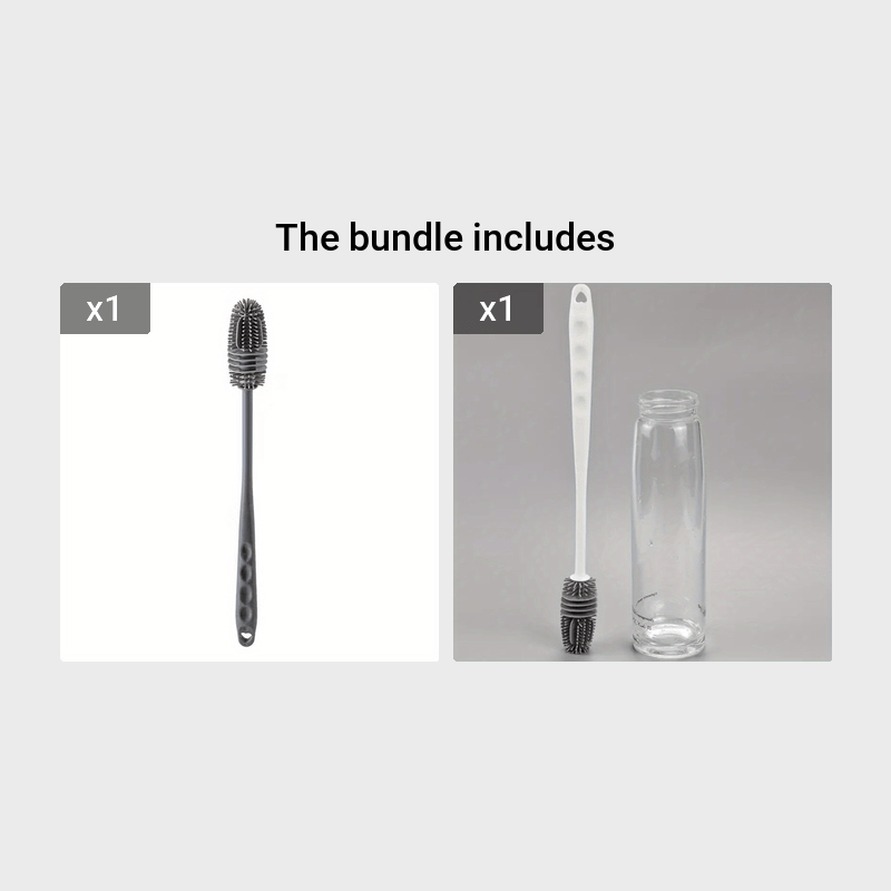 Long Handle Silicone Bottle Brush for Kitchen Cleaning and Easter Gift