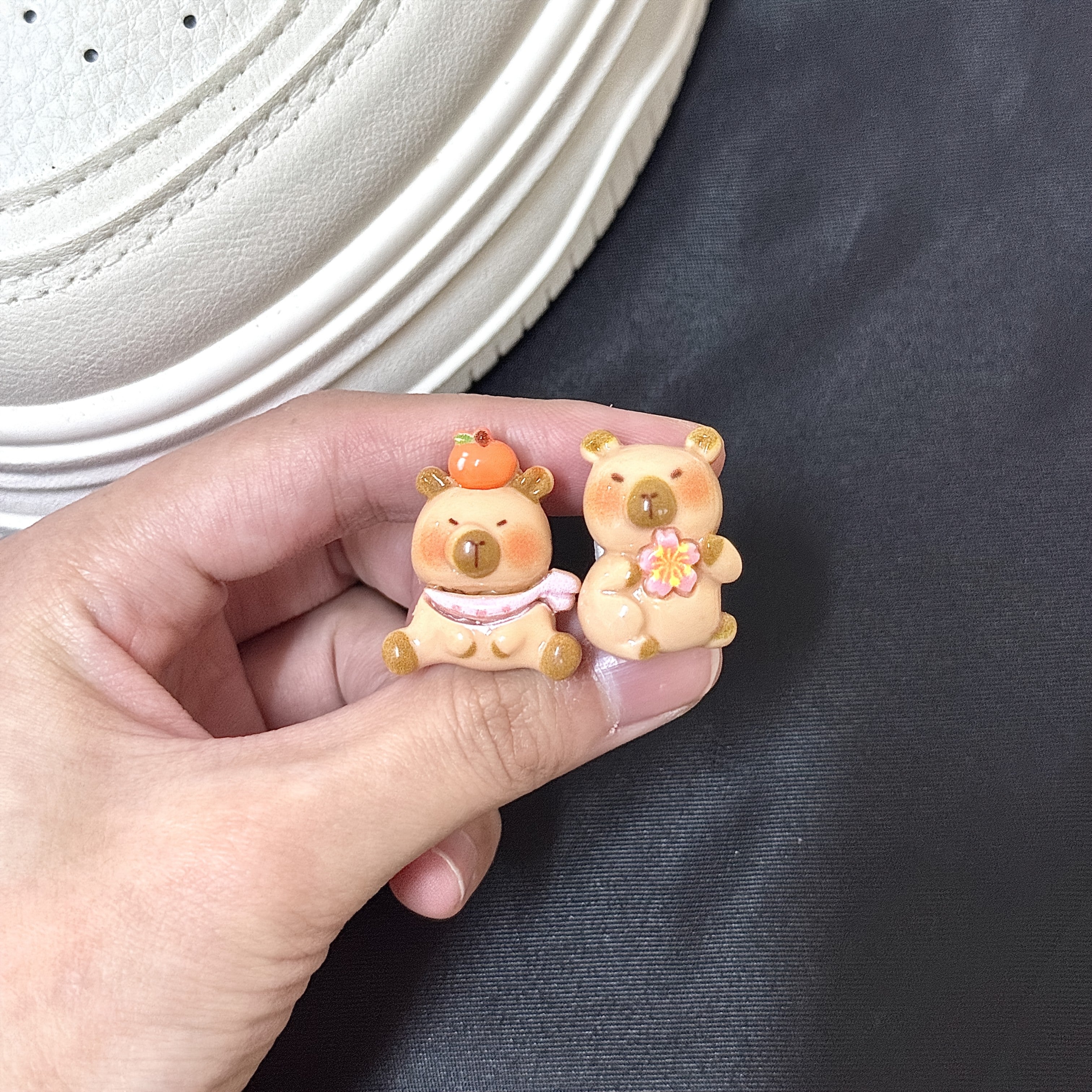 12PCS Cartoon Capybara Shoe Lace Charms Kids Sneaker Shoe Decorations