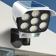 Solar Powered Outdoor Security Light with Motion Sensor and Fake Camera 77 LEDs