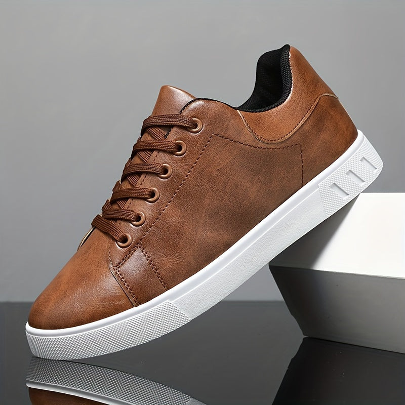 Men's Non-Slip Wear-Resistant Formal Business Casual Shoes Low Top Leather PVC Sole