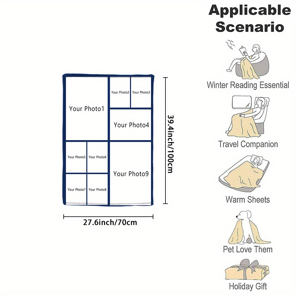 Personalized Couple Flannel Throw Blanket Soft Warm Gift for Couch Bed Camping
