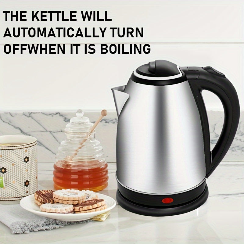 1.8L Electric Kettle BPA-Free 1500W Rapid Boil Black Stainless Steel