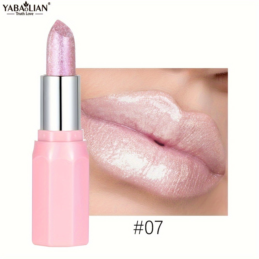 Блестящая шиммерная помада для губ, стойкая, водостойкая, оранжево-розовая, для вечеринок