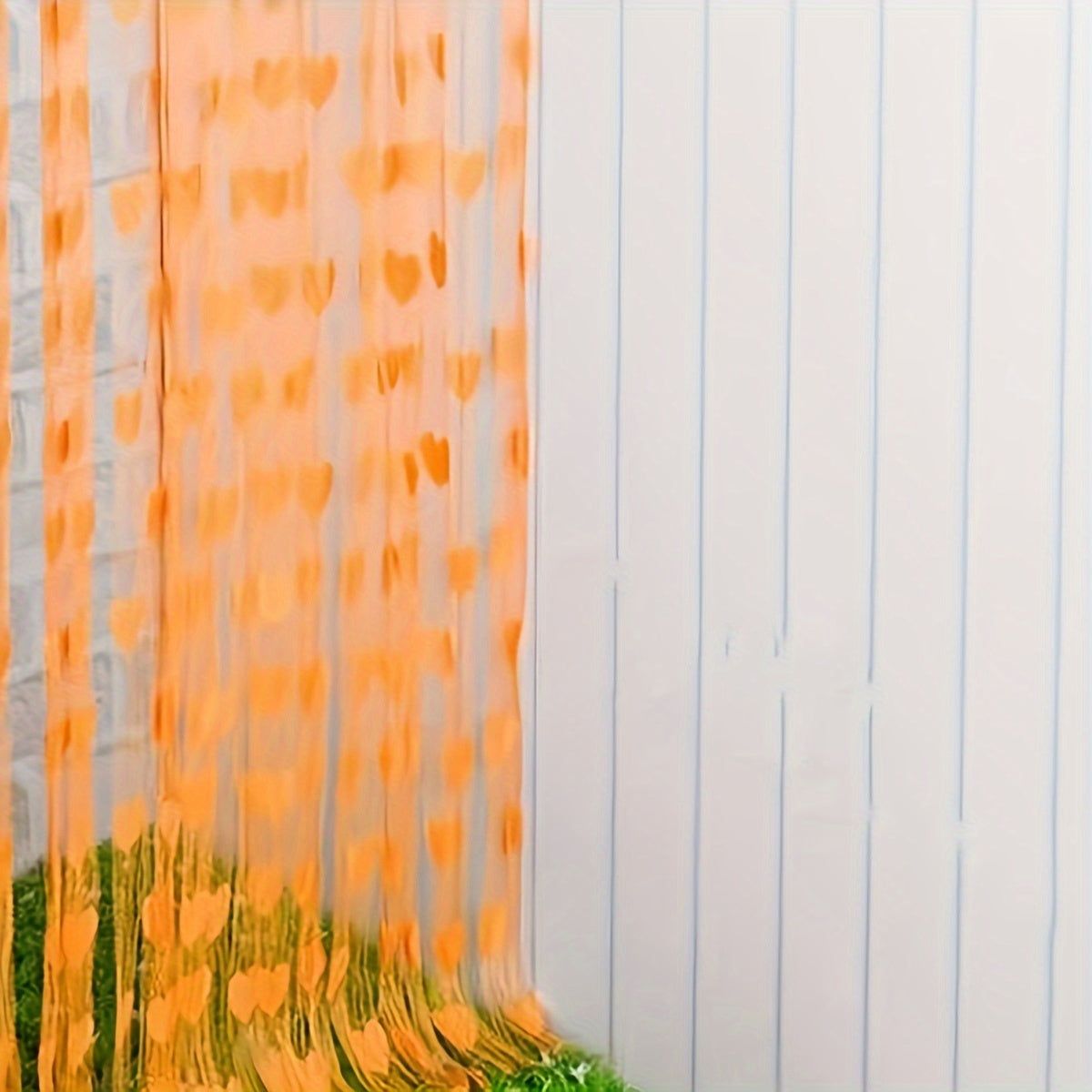 Pink Heart Tassel Door Curtain for Weddings and Home Decor