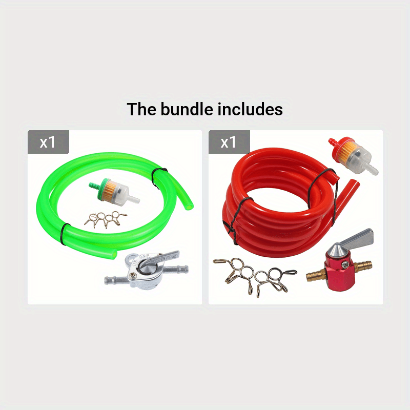 Flexible Fuel Pipe Hose Kit for Motorcycles and ATVs 99.97cm Spare Replacement