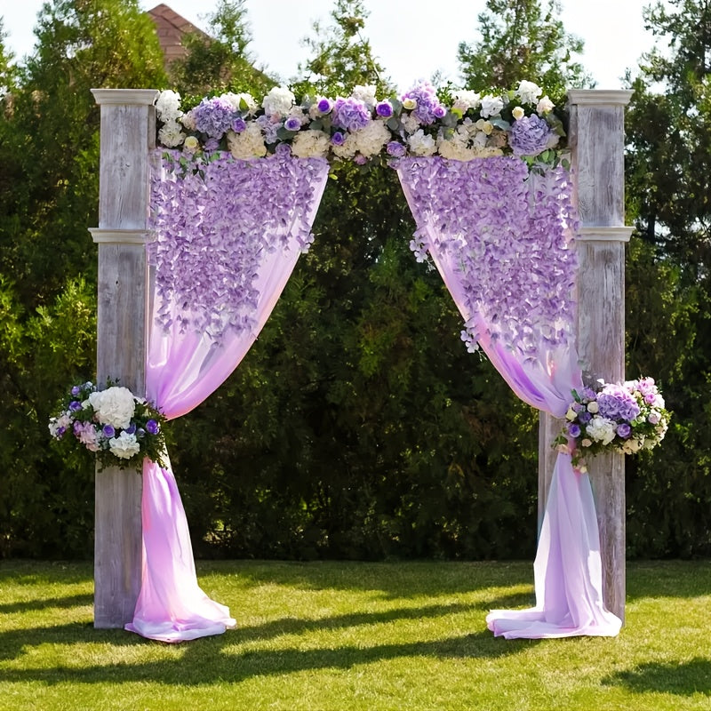 Set of 4 Wisteria Fake Flower Garlands 8.78 M for Home Decor Gardens Weddings