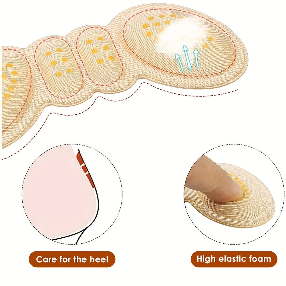 Women Clear Heel Pad Protectors 3 Pairs Adhesive Scuff Guards