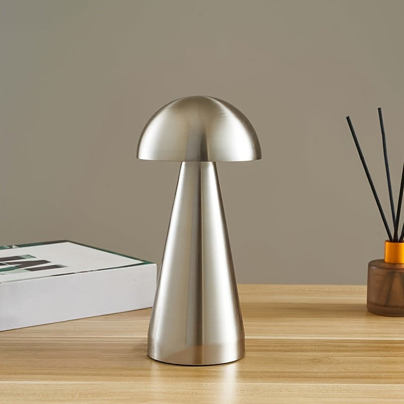 Lámpara de mesa LED recargable con control táctil, ajustable en brillo, 3 niveles de brillo, lámpara de noche para la cama