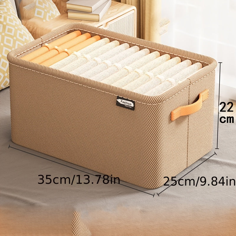 Fabric Storage Bins with Handles Stackable Home Organization Containers