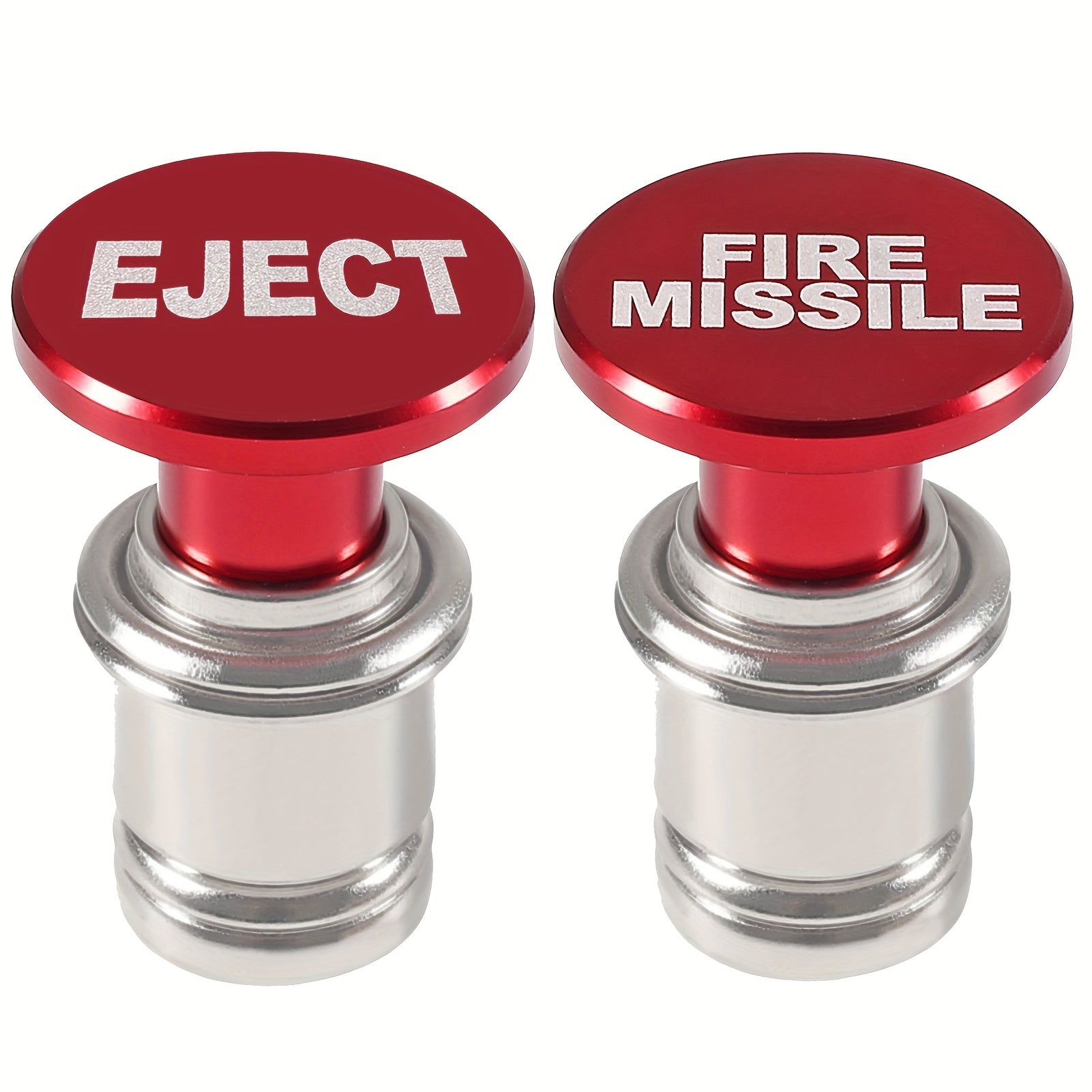 2 Pieces Car Fire Missile Eject Panic Button 12V Lighter Plug Auto Accessories